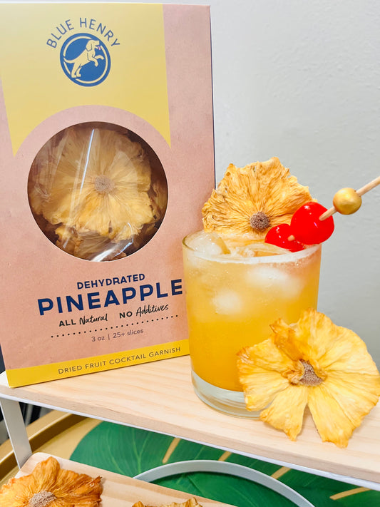 Dehydrated Pineapple Cocktail Garnish